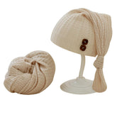 Baby Photography Props Baby Photo Hat + Wrap Rainbow Color Knitted-TB00818-Veeddydropshipping